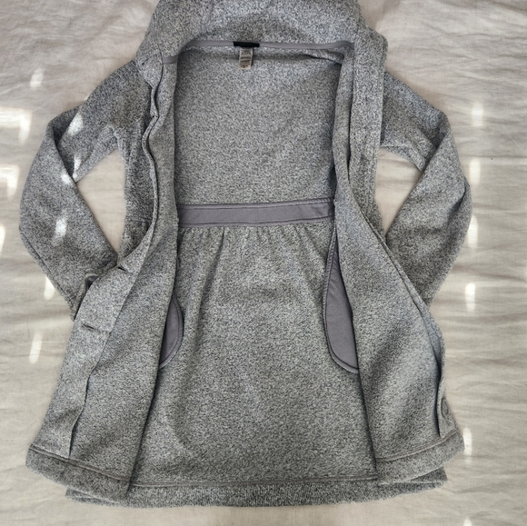 NWOT Patagonia Better Sweater Knit Fleece Heather Grey Coat with Tailored Waist - Picture 4 of 7